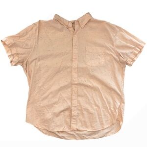 J. Crew White Short Sleeve Button-Up Shirt